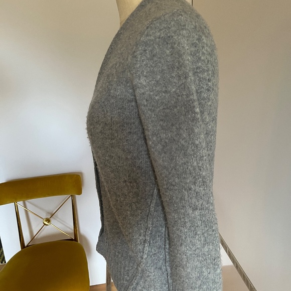 All Saints cashmere grey v-neck, button cardigan Small - Picture 2 of 6